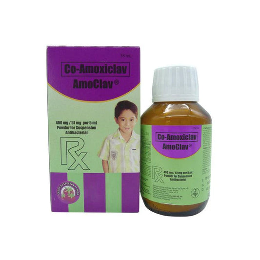 Amoclav Raspberry Flavor 457mg 35ml Oral Suspension