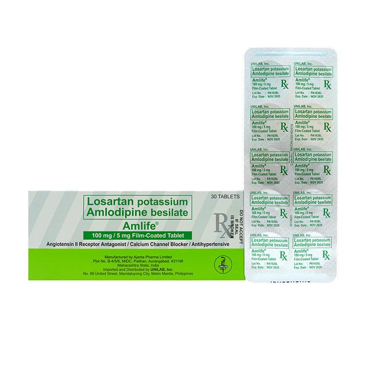 Amlife 100mg / 5mg Tablet