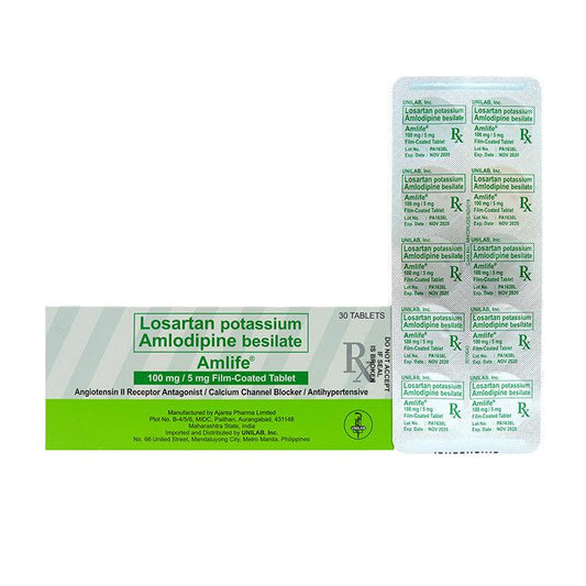 Amlife 100mg / 5mg Tablet