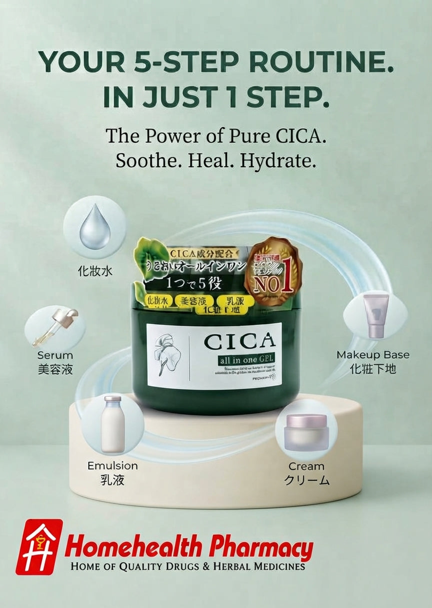 CICA All-in-One Gel – 5-in-1 Moisturizing & Soothing Skincare Gel