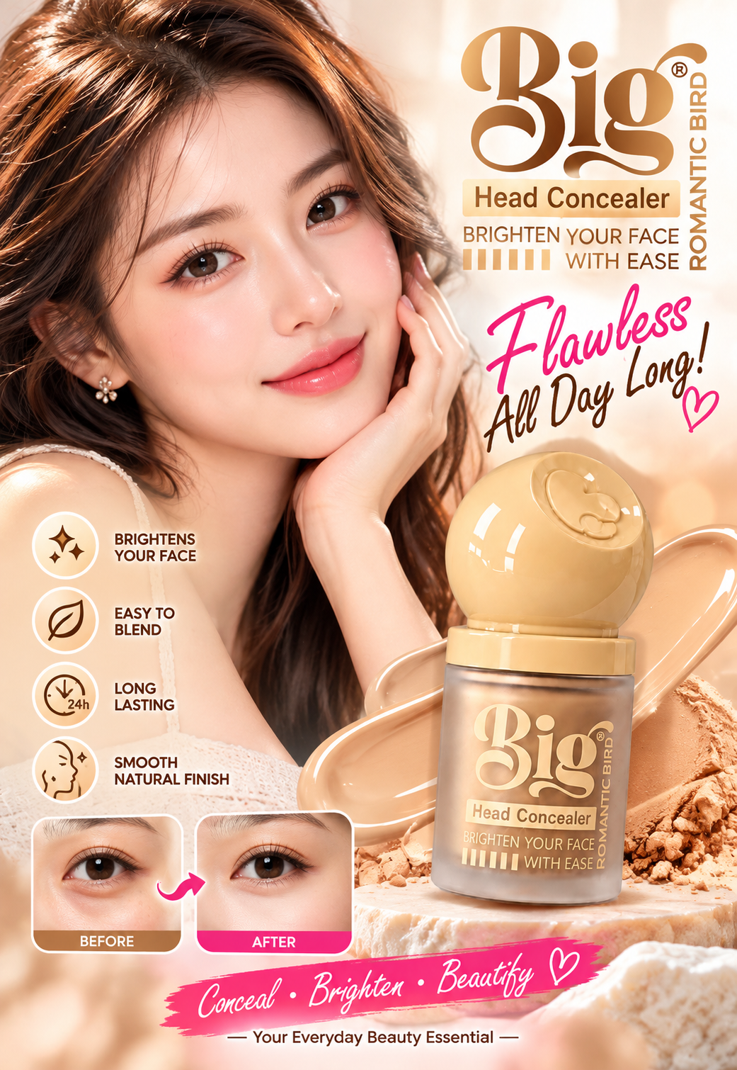 Big® Romantic Bird Head Concealer