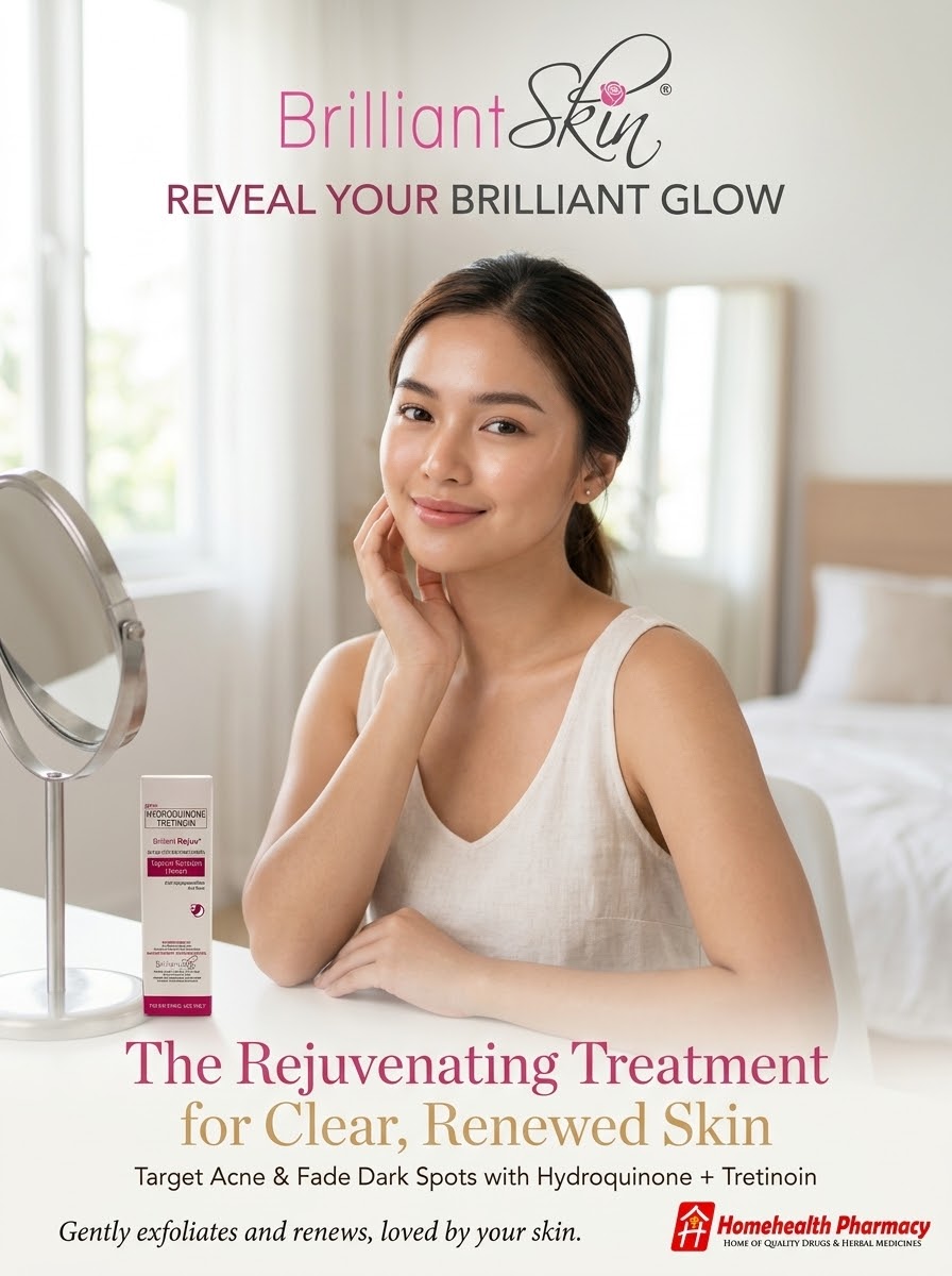 Brilliant Rejuv Hydroquinone + Tretinoin Topical Solution (Toner) 60 mL