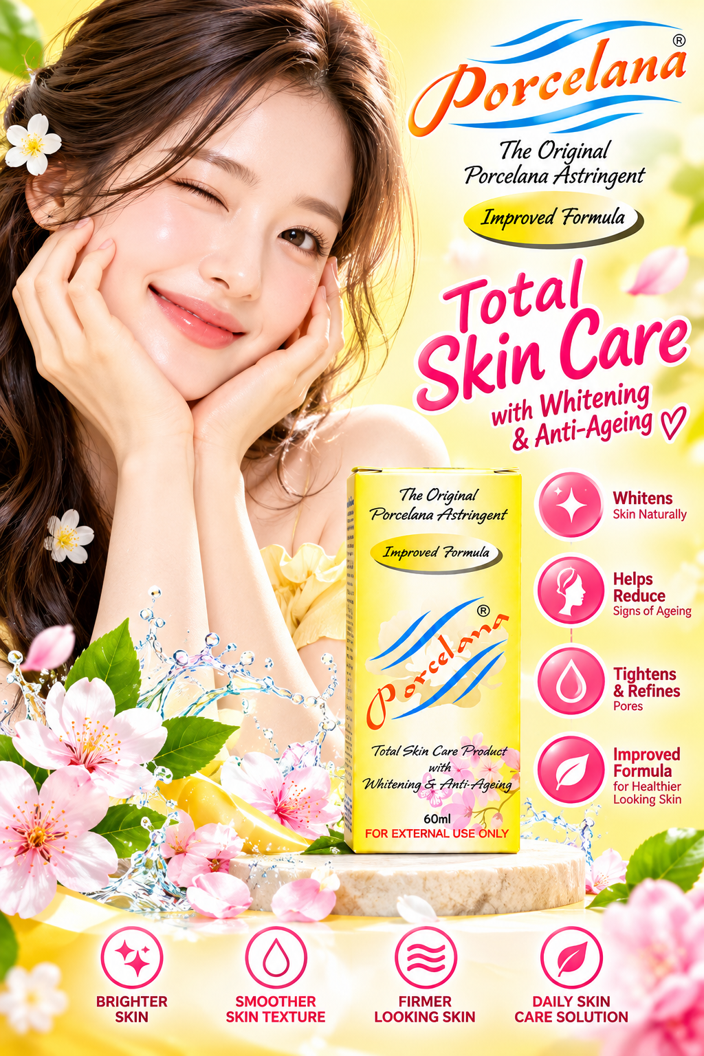 Porcelana Astringent – Improved Formula (60ml)