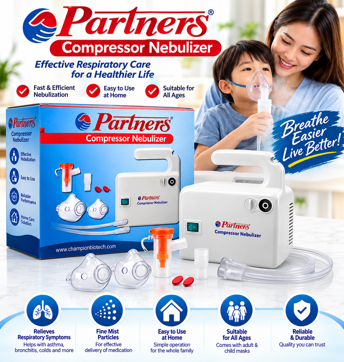 • Partners® Compressor Nebulizer