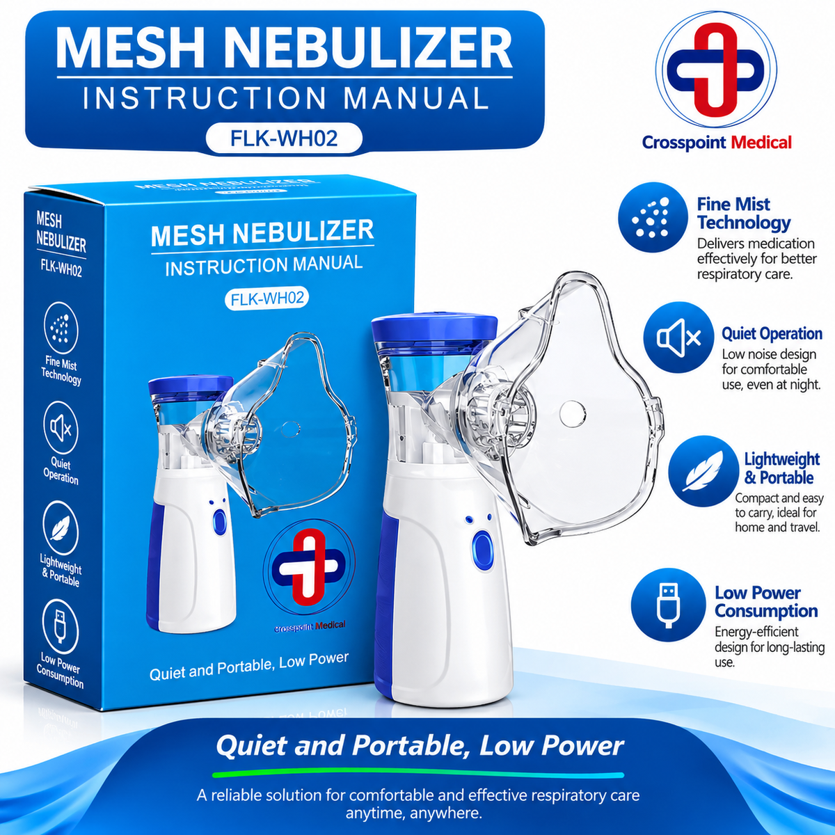 Crosspoint Medical Mesh Nebulizer FLK-WH02