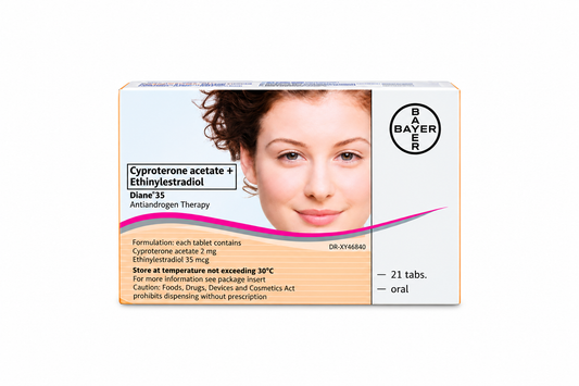 Diane® 35 – Cyproterone Acetate + Ethinylestradiol (21 Tablets)