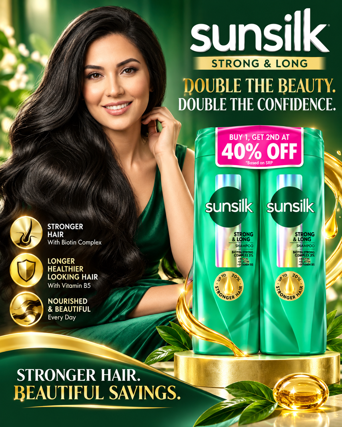 Sunsilk Strong & Long Shampoo Twin-Pack – Habamazing Duo