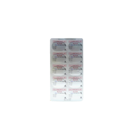 ACLAV-625 Co-Amoxiclav 625mg Film-Coated Tablet 1's