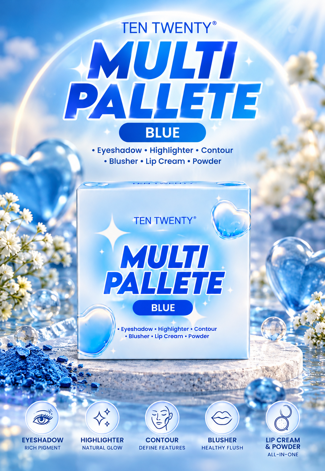 TEN TWENTY Multi Palette – BLUE