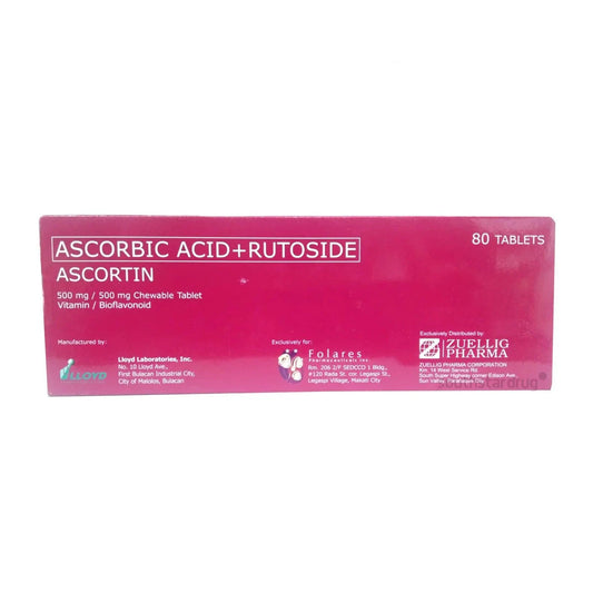 Ascortin 500mg / 500mg Chewable Tablet