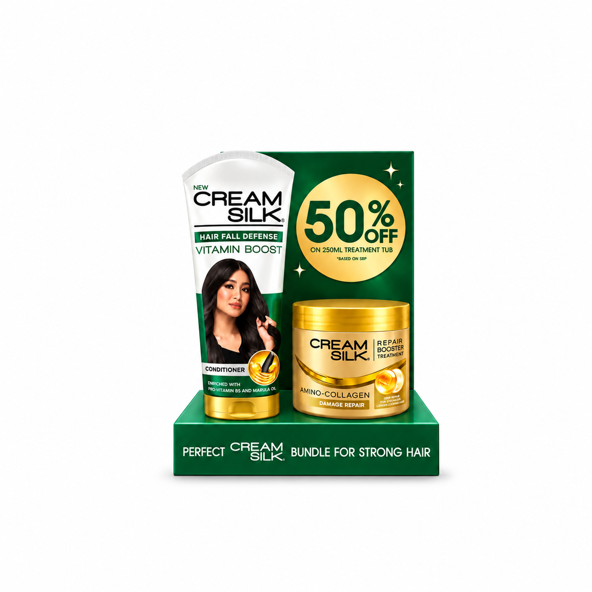 CREAM SILK HAIR FALL DEFENSE + REPAIR BOOSTER TREATMENT BUNDLE