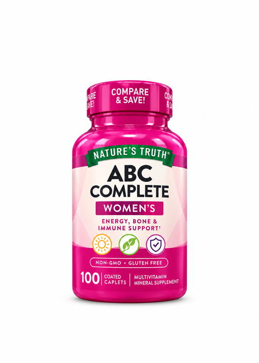 NATURE'S TRUTH
ABC COMPLETE MULTIVITAMINS
VOMEN 100C1