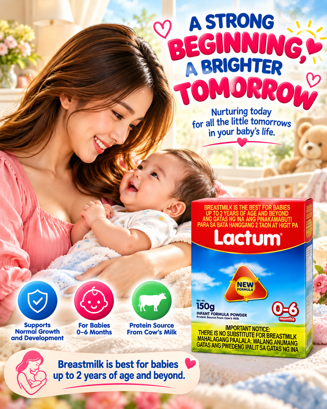 LACTUM INFANT FORMULA POWDER 150G (0–6 MONTHS)