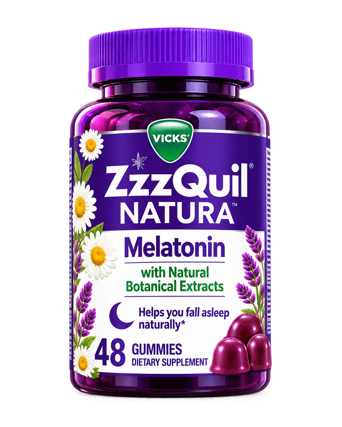 Zzz Quil Natura Sleep Melatonin (48 Gummies)