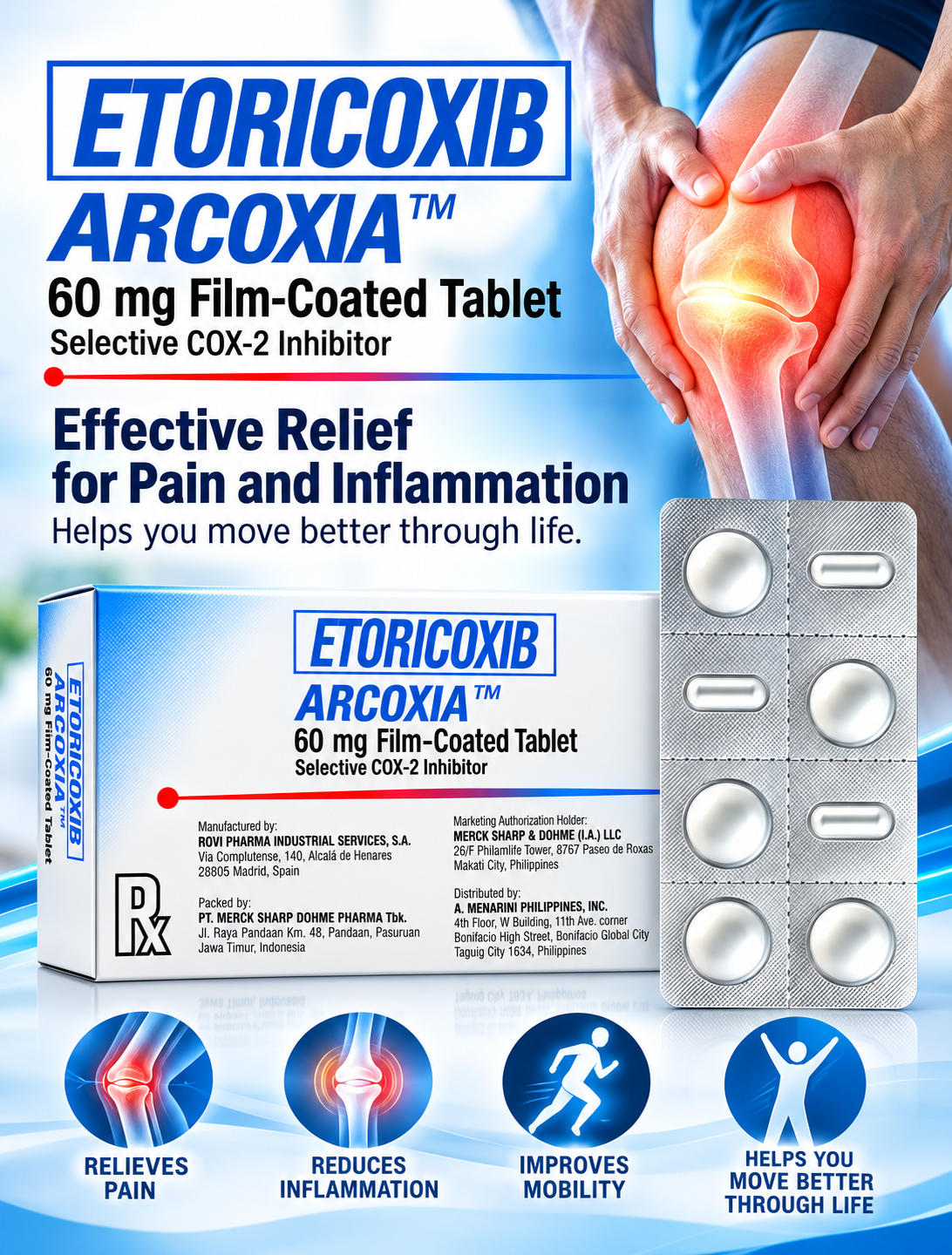 ARCOXIA 60MG TABLET