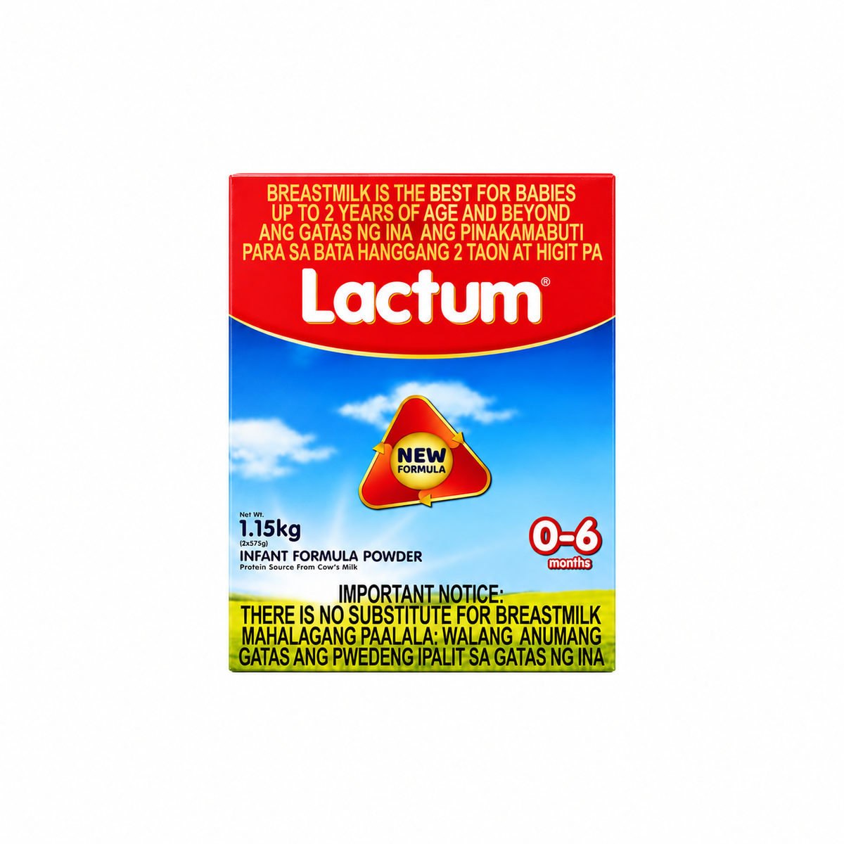 LACTUM INFANT FORMULA POWDER 1.15KG (0–6 MONTHS)