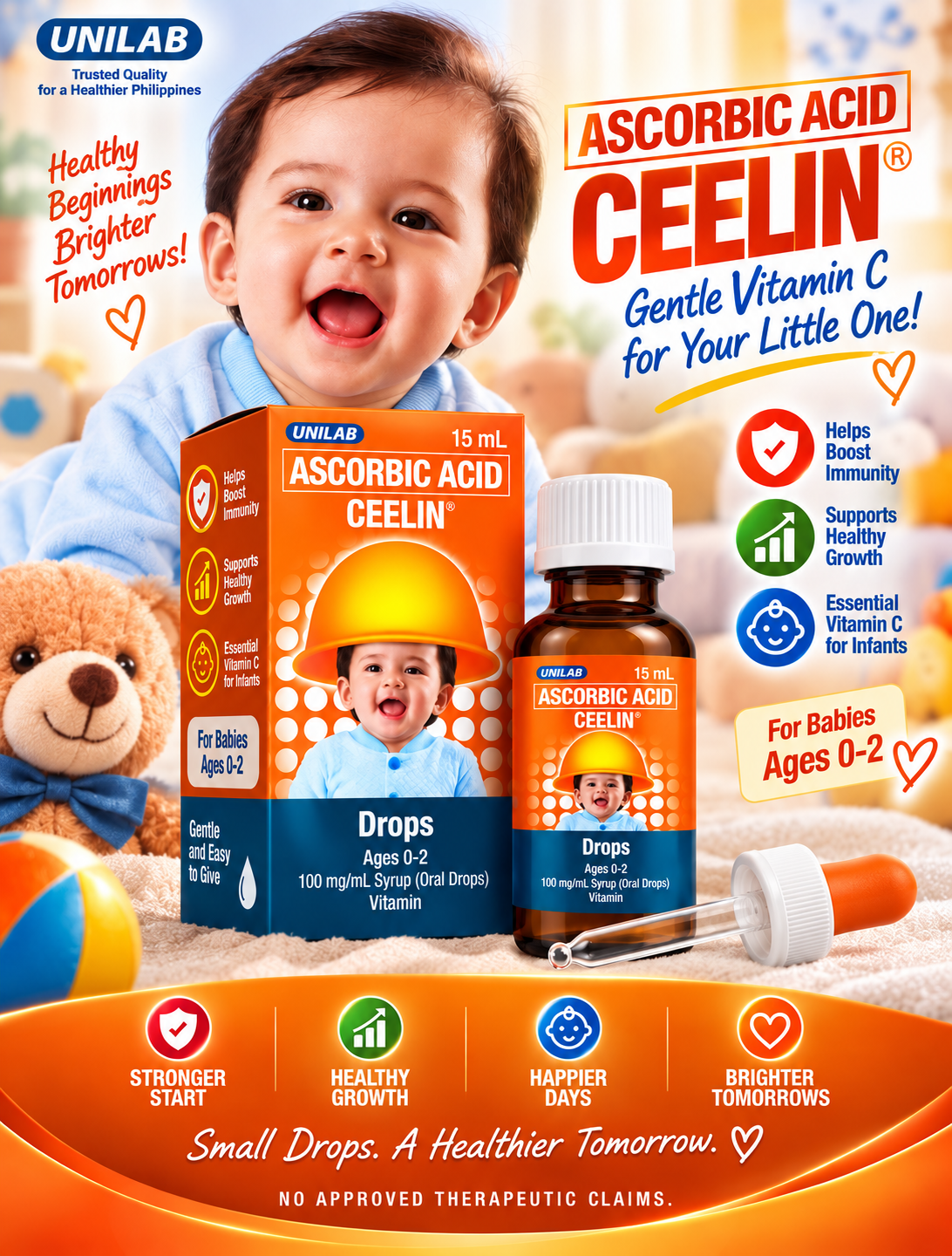 CEELIN® Ascorbic Acid Oral Drops — 15 mL