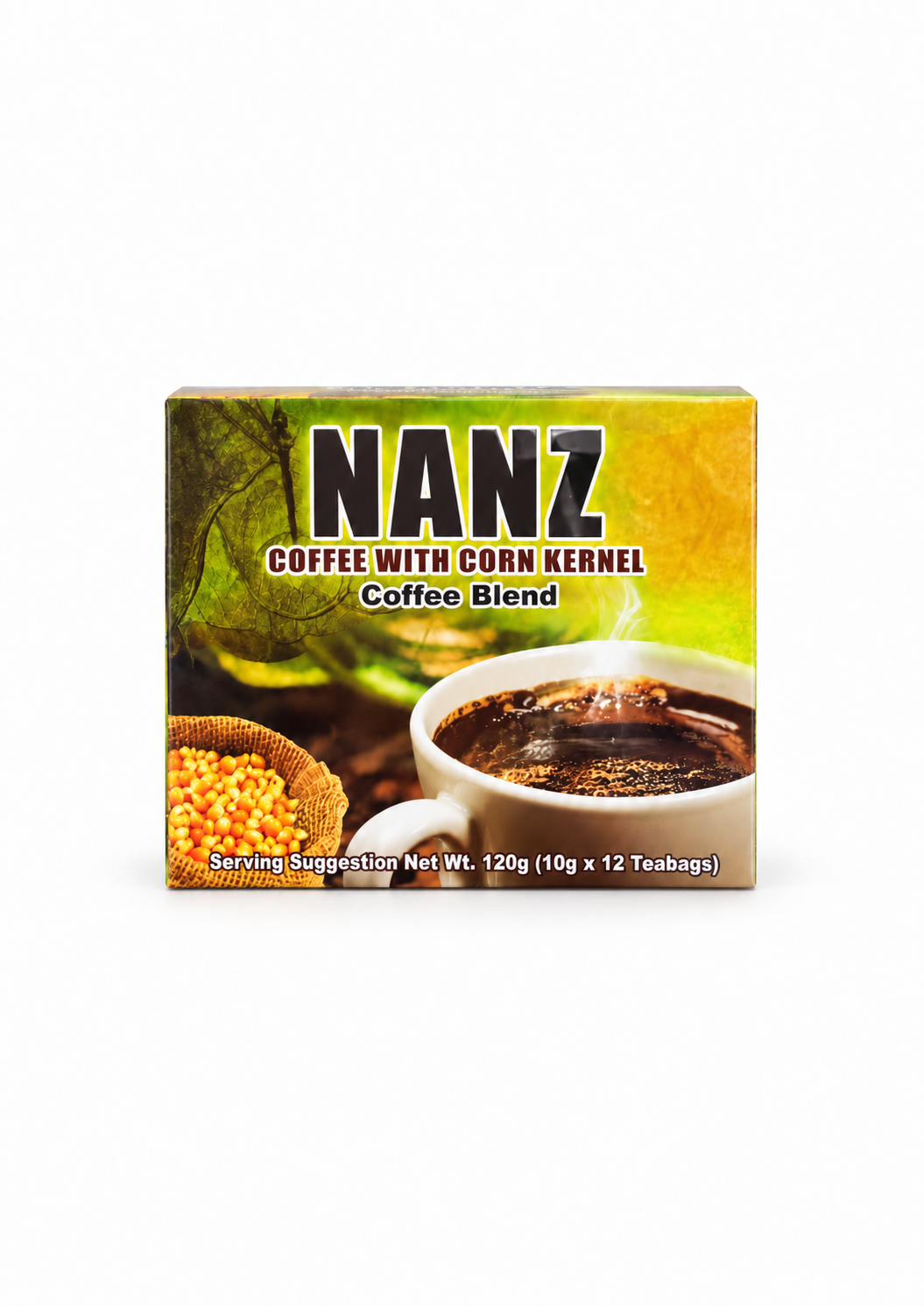 NANZ Coffee with Corn Kernel – Coffee Blend (120g, 12 Teabags)