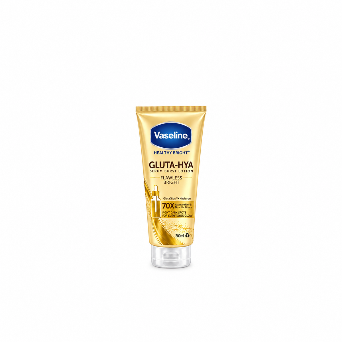 VASELINE HEALTHY BRIGHT GLUTA-HYA SERUM BURST LOTION – FLAWLESS BRIGHT (200mL)