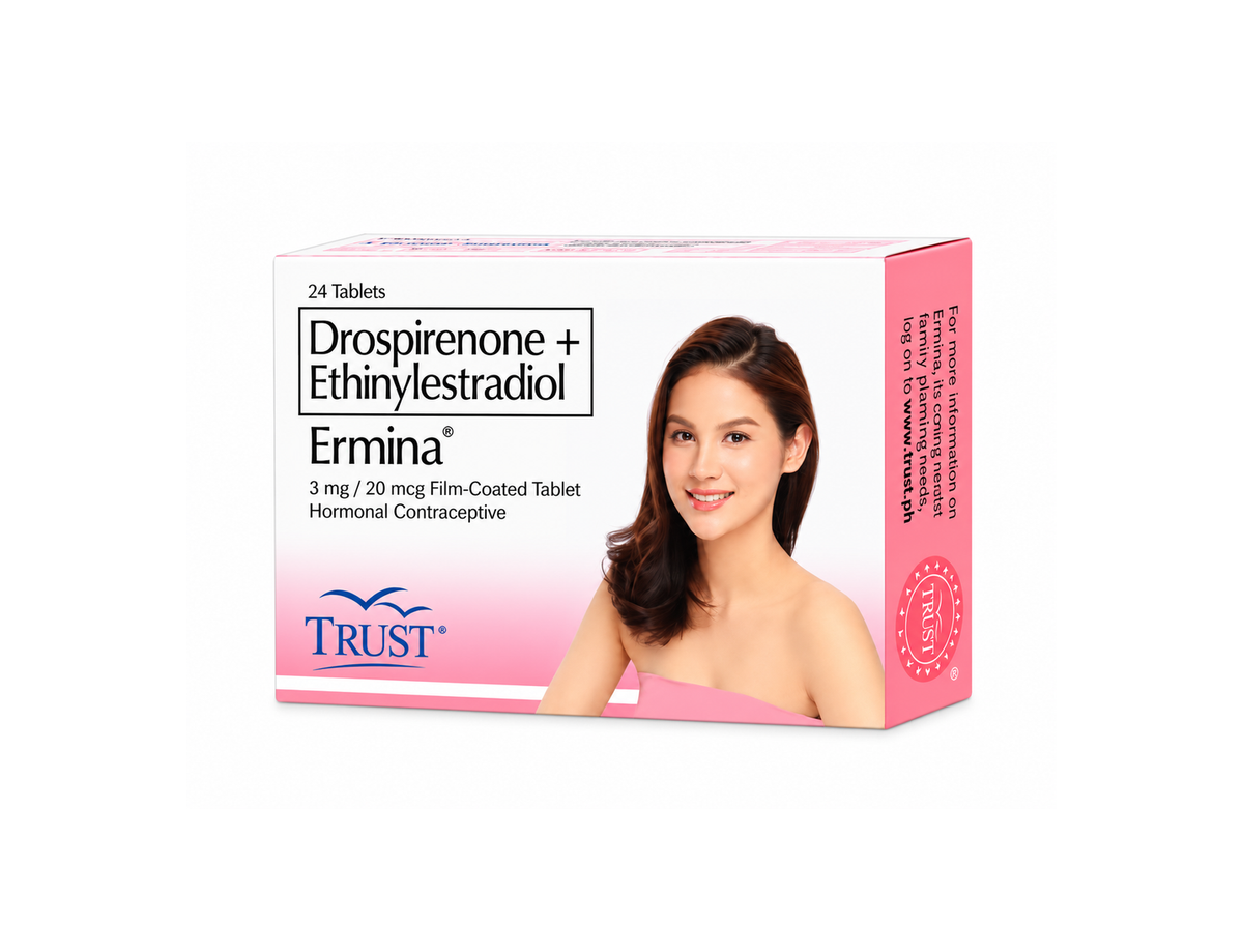 Ermina® – Drospirenone + Ethinylestradiol (24 Film-Coated Tablets)