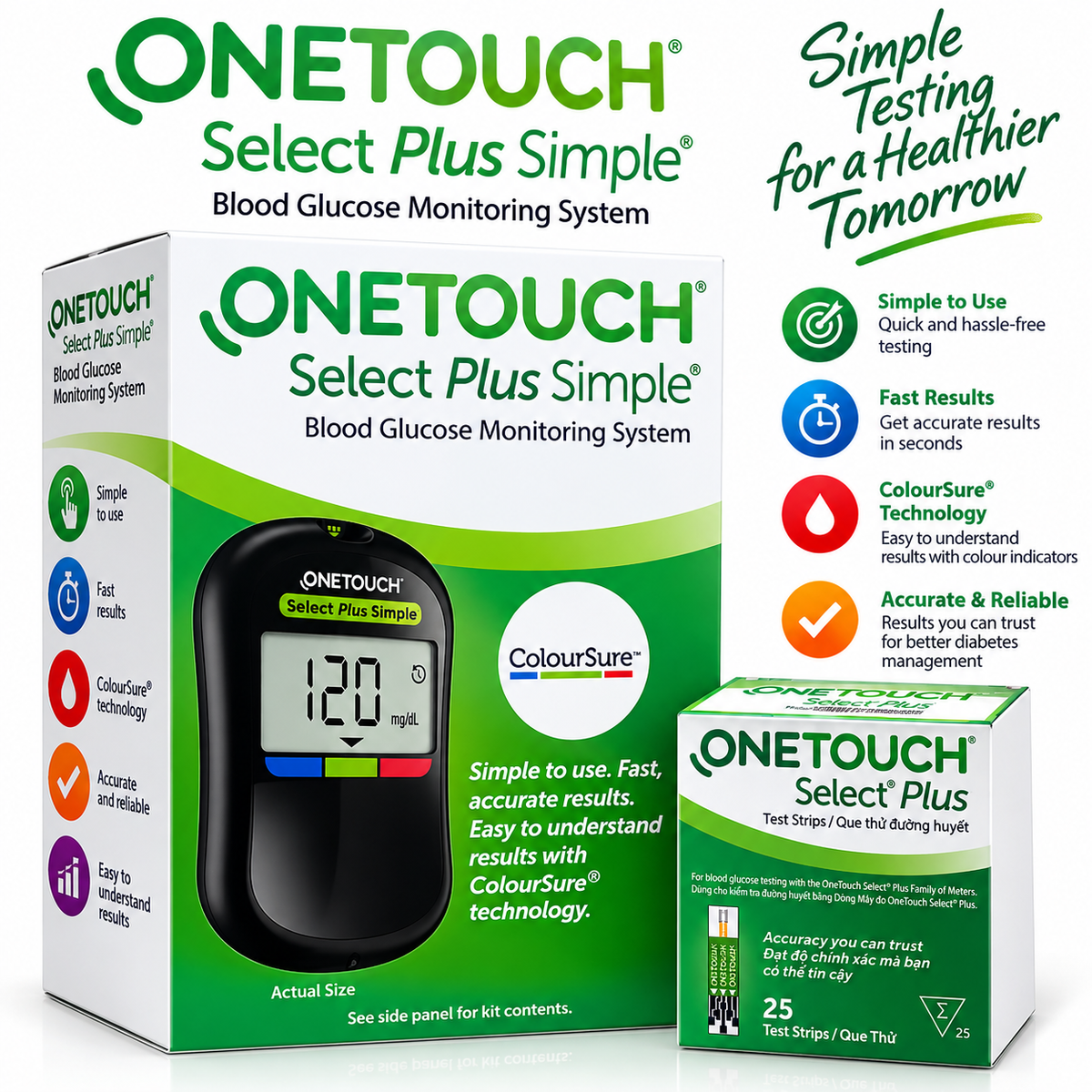 OneTouch Select Plus Simple Blood Glucose Monitoring System