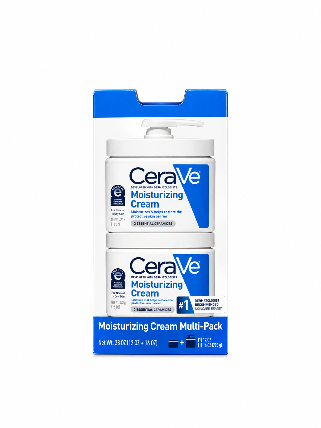 CeraVe Moisturizing Cream Multi-Pack – 793g (28 oz)