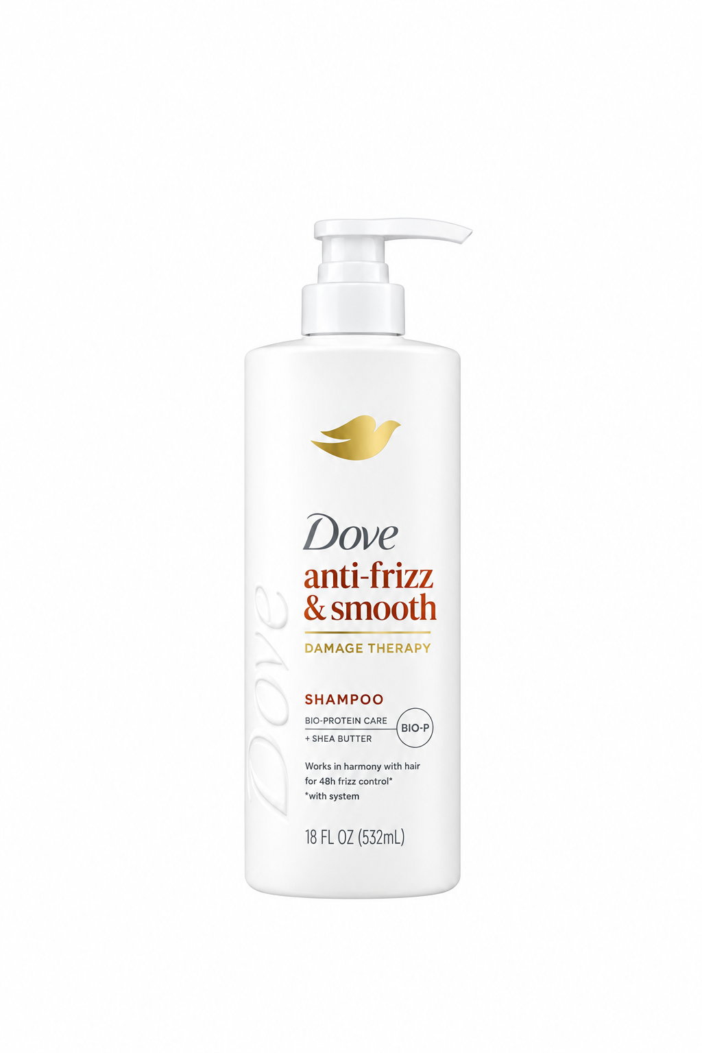 Dove Damage Therapy Anti-Frizz & Smooth Shampoo – 532 mL (18 fl oz)