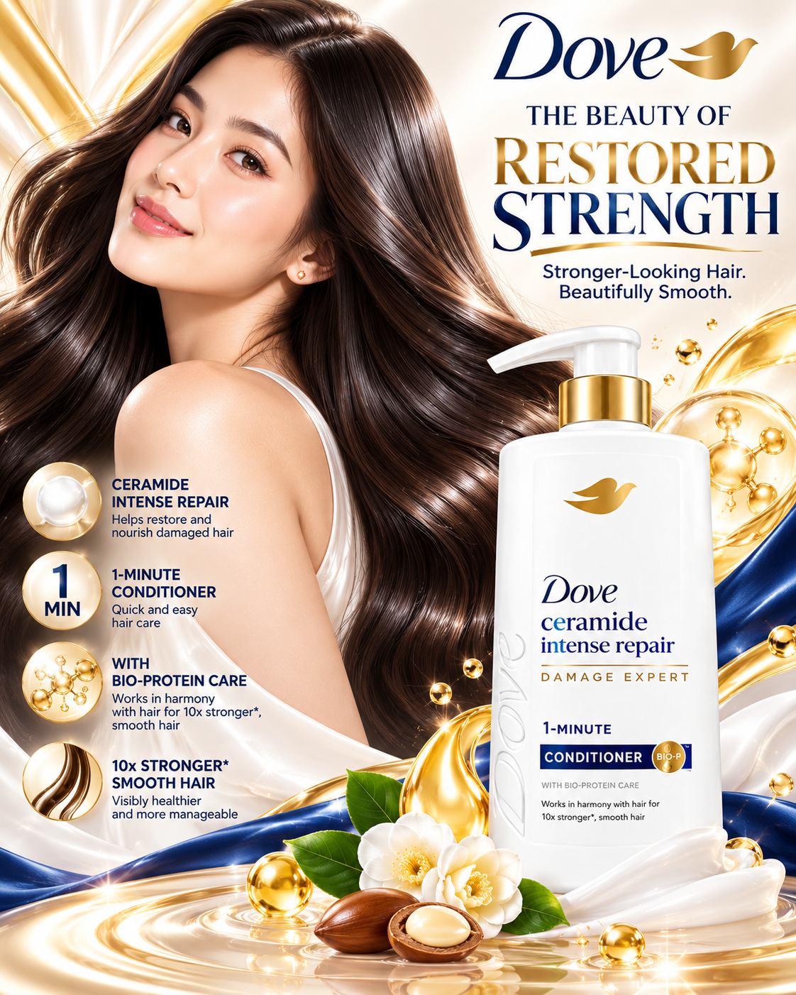 Dove Ceramide Intense Repair Damage Expert 1-Minute Conditioner