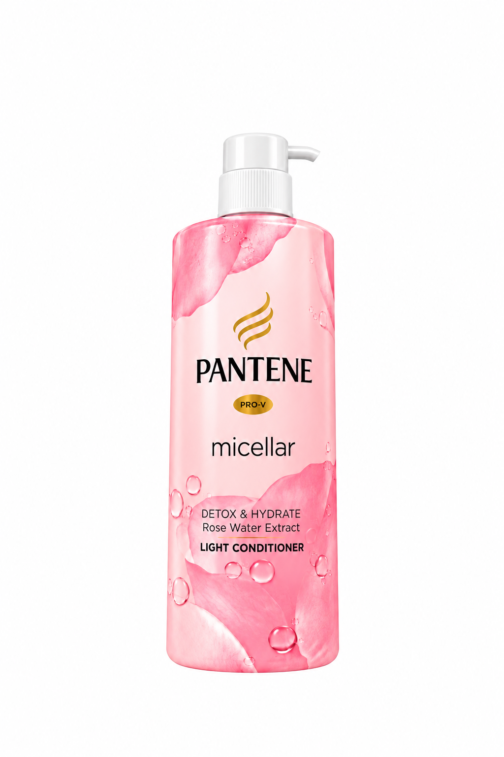 Pantene Pro-V Micellar Detox & Hydrate Light Conditioner with Rose Water Extract – 530mL