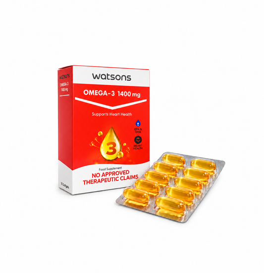 Watsons Omega-3 1400 mg – 15 Softgels