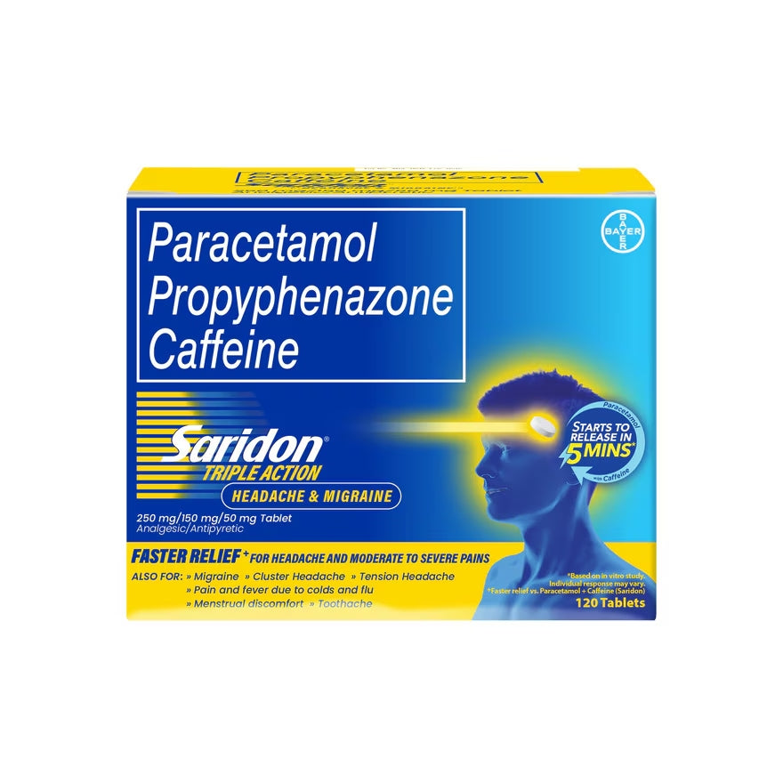 SARIDON Saridon Triple Action Pain Relief Paracetamol